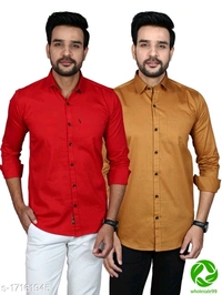 Catalog Name:*Comfy Designer Men Shirts* - green and black, XXL