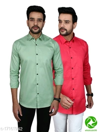 Catalog Name:*Comfy Designer Men Shirts* - red and black