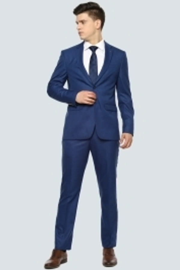 LOUIS PHILIPPE Single Breasted Checkered Men Suit - 44
