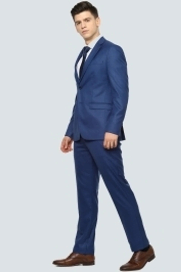 LOUIS PHILIPPE Single Breasted Checkered Men Suit - 46