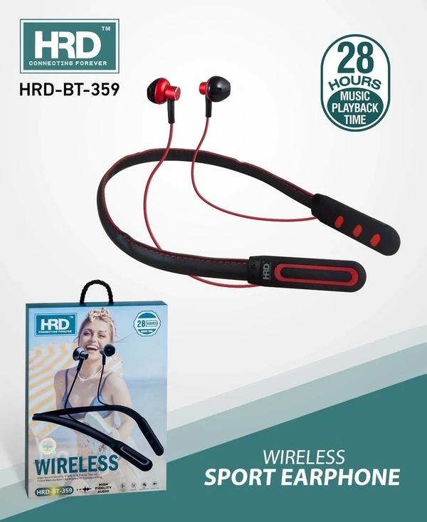 Warranty: 6 Months Seller Warranty HRD BT-359 28Hours Music Time With Awesome Sound Quality - Black