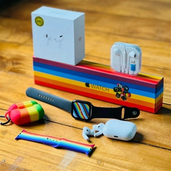 ZedQ Store Special Combo Offer | Series 7 Smartwatch With Apple Box | Air Pods Pro Awesome Quality | EarPods With Lightning Connector