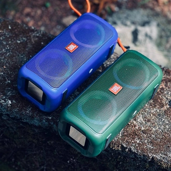 Portable Bluetooth Speaker Dynamic Thunder Sound With High Bass 2400mAh 10 W Bluetooth Speaker With Jbl Brand Logo - Blue