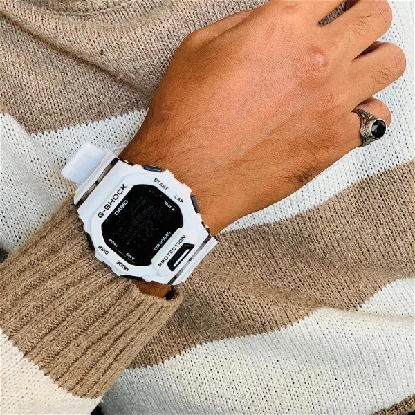Casia G-Shack With High Quality Strap Best Finishing Body & Case - White