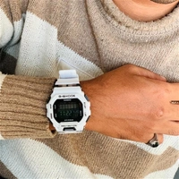 Casia G-Shack With High Quality Strap Best Finishing Body & Case - White