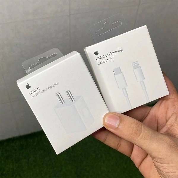 Replica Phone Charging Adapter And 20M Cable Combo Offer - White