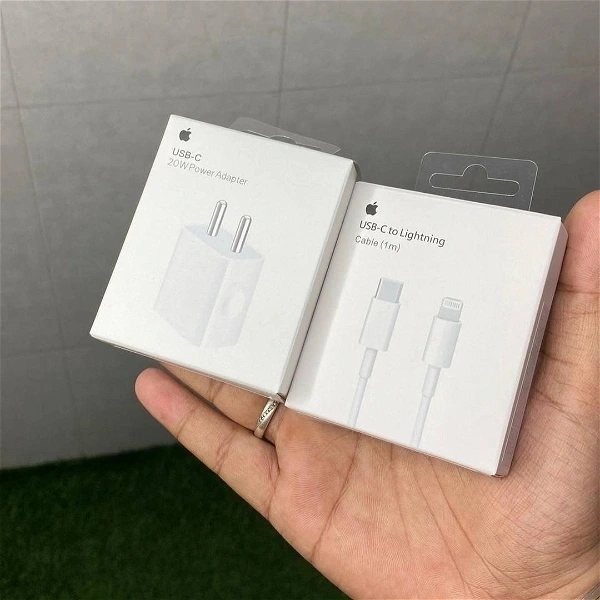 Replica Phone Charging Adapter And 20M Cable Combo Offer - White
