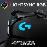 ‎Logitech G Logitech G502 Hero High Performance Wired Gaming Mouse, Hero 25K Sensor, 25,600 DPI, RGB, Adjustable Weights, 11 Programmable Buttons, On-Board Memory, PC/Mac - Black - Black