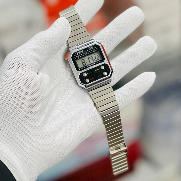 Casia G-Shack A100WEG-9ADF With High Quality Strap Best Finishing Body & Case - Silver