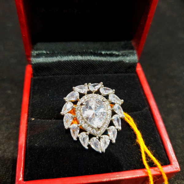 AD RING  - Silver, ADJUSTABLE