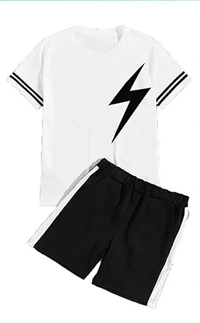 DRI-FIT SOLID ACTIVE HALF SLEEVES T-SHIRT WITH SHORT - BLACK, XL