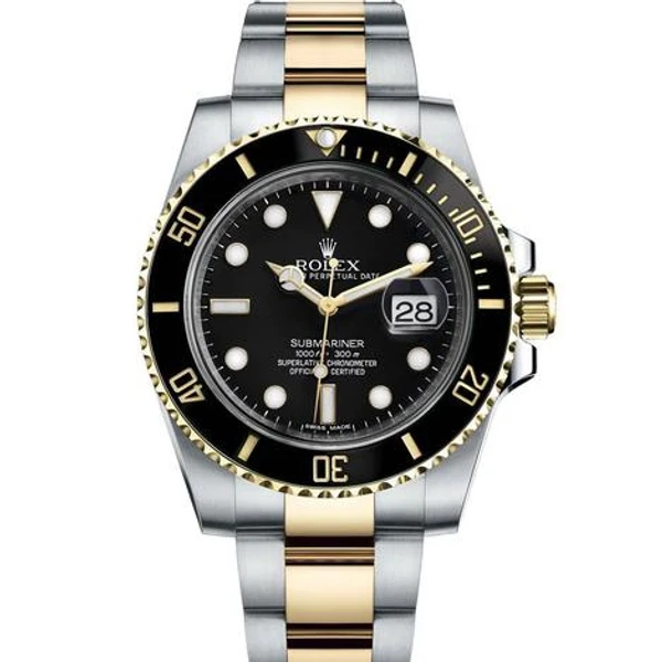 Rolex  Stainless Steel Black Dial (Refurbished)   