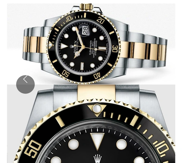 Rolex  Stainless Steel Black Dial (Refurbished)   