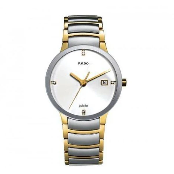 Rado Centrix Gold Silver White Dial 1455 Men (Refurbished)   