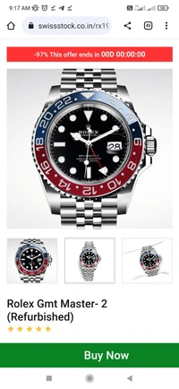 Luxury Watch Gmt Master- 2 (Refurbished)