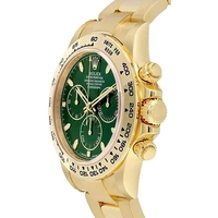 Rolex Daytona Automatic Gold Chain Green Dial (Refurbished)   