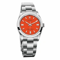 Luxury Watch Oyster Perpetual Red Dial 527 (Refurbished)