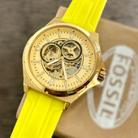 *FOSSIL FB-01 Automatic Grey Fiber Watch* - Yellow