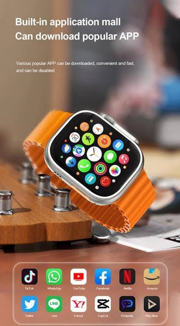 SERIES 8 ULTRA 4G WATCH WITH SIM CARD SLOT*