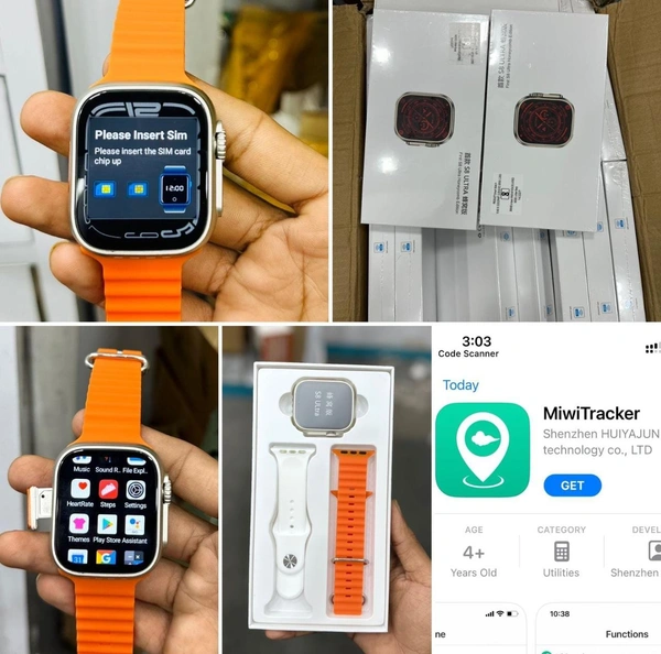 SERIES 8 ULTRA 4G WATCH WITH SIM CARD SLOT*