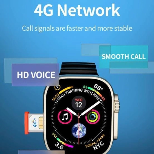 SERIES 8 ULTRA 4G WATCH WITH SIM CARD SLOT*