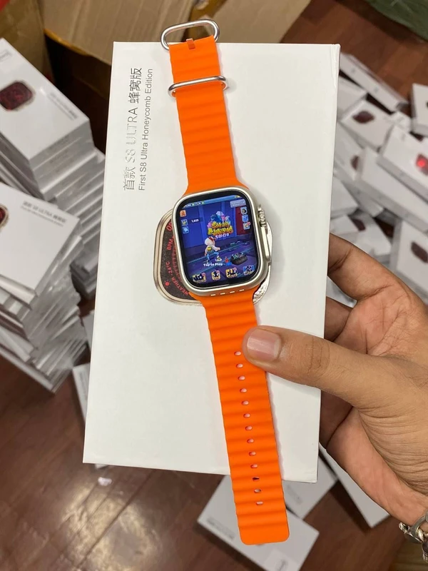 S8 Ultra Sim card ultra 4G watch  - orenge