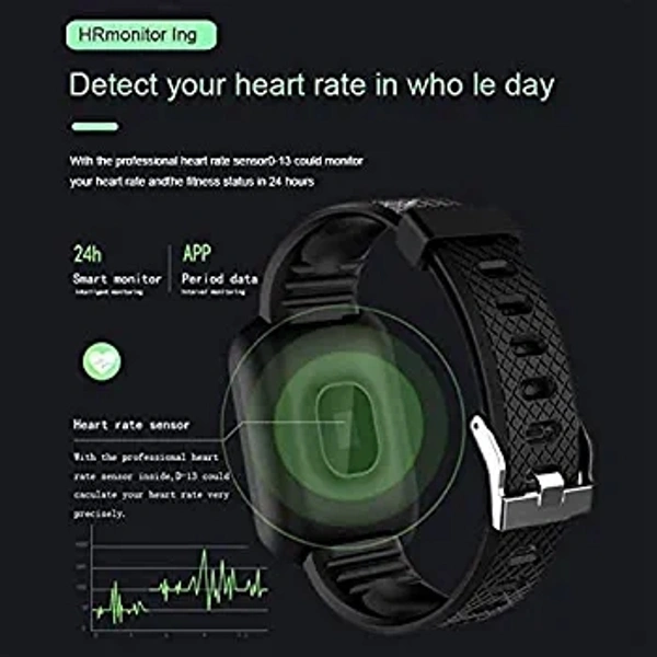 Smart Watch Id116  - Black