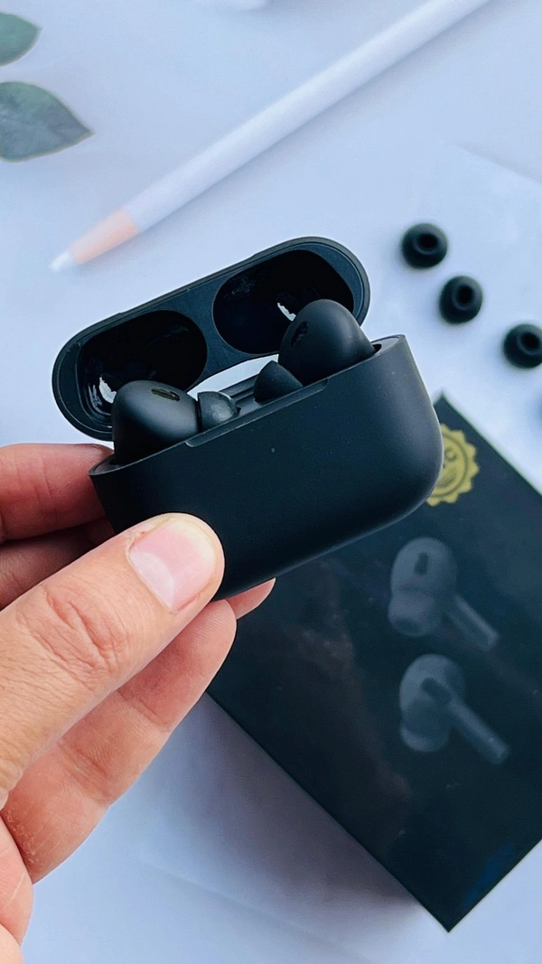 APPLE AIRPODS PRO 2nd Generation  MADE IN USA WITH STEM VOLUME CONTROL* 🌟 - Black