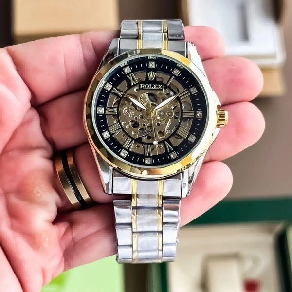 Rolex Fully automatic silver & golden