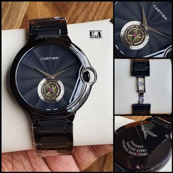 Cartier Black Chain Black Dial Man Watch