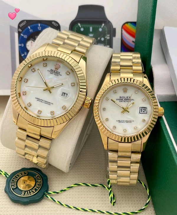 ROLEX couple watch stock available* 💝 - Silver