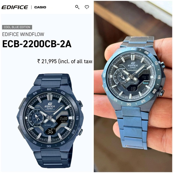 Edifice  Casio ECB-2200CB-2A For men Watch 