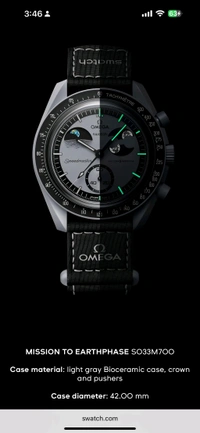 *Wrist Roll with Omega Swatch Speedmaster Moonswatch - Mission to the EarthPhas