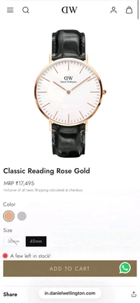 *Daniel Wellington Classic Catalog Model* ā