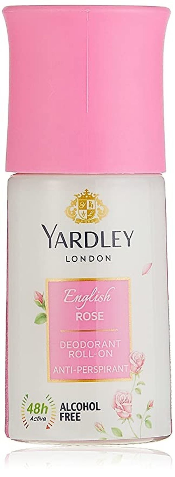 Yardley London English Rose Anti Perspirant Deodorant Roll On for Women, 50ml
