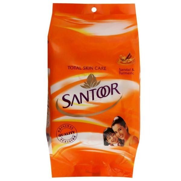 SANTOOR SANDAL& TURMERIC SOAP 100*4