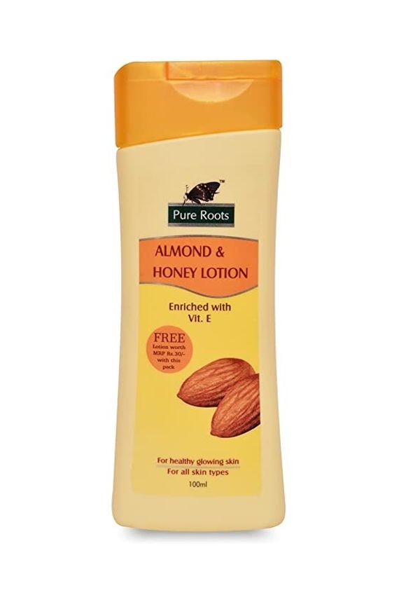 PURE ROOTS ALMOND & HONEY LOTION 100ML 