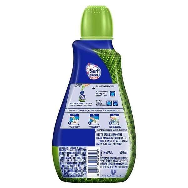 SURF EXCEL MATIC LIQUID  TOP LOAD 500ML