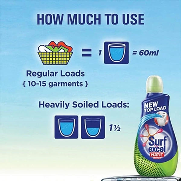 SURF EXCEL MATIC LIQUID  TOP LOAD 500ML