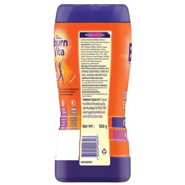 Bournvita Chocolate Nutrition Drink, 500Gm