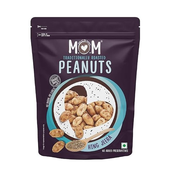 MOM TRADITIONLY ROASTED PEANUTS  HING JEERA  - 140GM