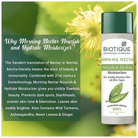 BIOTIQUE MORNING NECTAR NOURISH & HYDRATE  MOISTURIZER  120ML