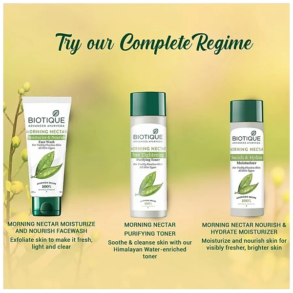 BIOTIQUE MORNING NECTAR NOURISH & HYDRATE  MOISTURIZER  120ML