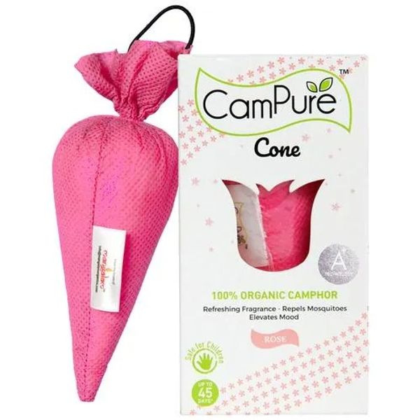 CAMPURE CONE REFRESHING  FRAGRANCE REPELS MOSQUITOES ELEVATES MOOD ROSE