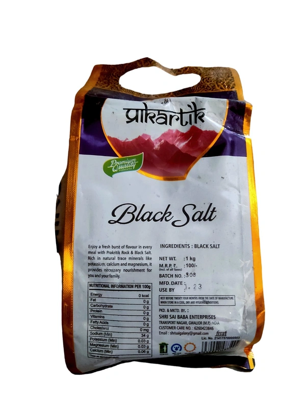 PRAKRATIK  BLACK SALT 1 KG 