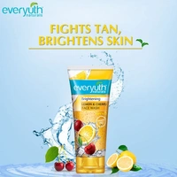EVERYUTH NATURALS BRIGHTENING LEMON & CHERRY FACE WASH 50GM