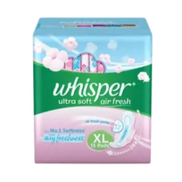 WHISPAR ULTRA SOFT AIR FRESH PORES XL