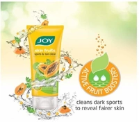 JOY SKIN FRUIT SPOTS & TAN CLEAR PAPAYA FACE WASH 50ML