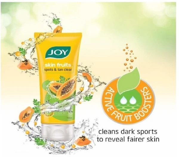 JOY SKIN FRUIT SPOTS & TAN CLEAR PAPAYA FACE WASH 50ML
