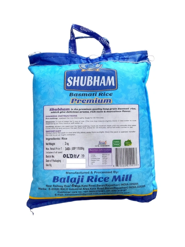 SHUBHAM BASMATI RICE 2KG